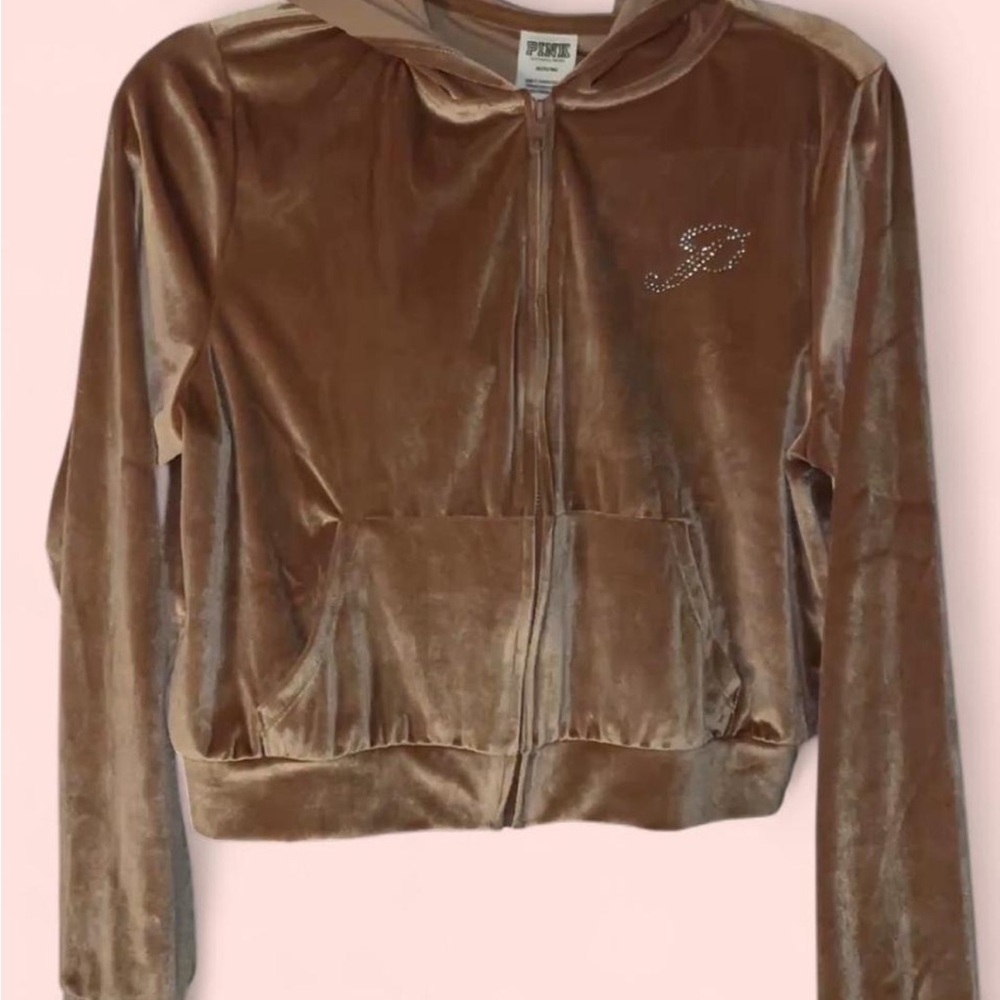 Pink Velour Set Women's Jacket